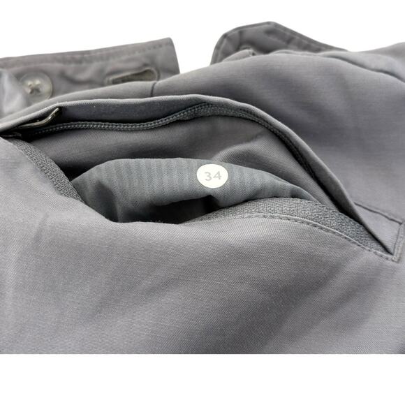 Lululemon Pants Mens 34 Grey Commission Pant Classic Warpstreme Stretch Prep - Picture 12 of 13